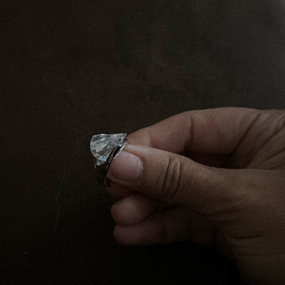 Laguna wave Ring Silver and Cubic Zirconia size 6 - Picture 11 of 11